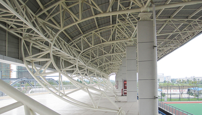 钢结构桁架看台雨棚