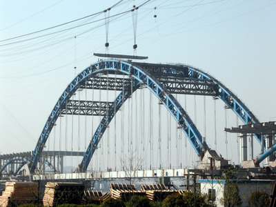 钢结构下承式桁架拱桥